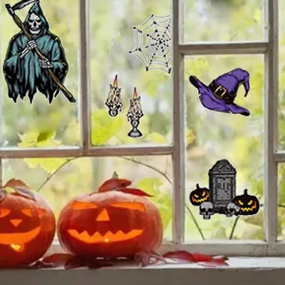 Halloween Vinduesfilm, søde Halloween Vinduesfilm til vinduer - ling-ling}