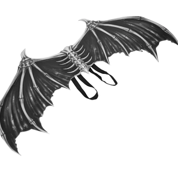 Halloween Vinger Foldbar Fest Kostume Prop Cosplay Tilbehør til Børn Kid Gave Sort