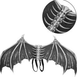 Halloween Vinger Foldbar Fest Kostume Prop Cosplay Tilbehør til Børn Kid Gave Sort