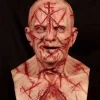Halloween Voksen Unisex Blodig Zombie Skræmmende Helhoveddækning Cosplay Latex Maske