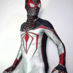 Halloween Voksne Børn Miles Morales Ps5 Spiderman Peter Parker Superhelt Cosplay Kostume Heldragt Zentai Anden Hud Fest E-Perfet A Removable mask XL | Fyndiq