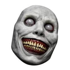 Halloween Zombie Maske Smilende Dæmoner Den Onde Cosplay Rekvisit Skræmmende Maske Realistisk Maskerade Maske Spøgelse Skræmmende Maske (LGL) white