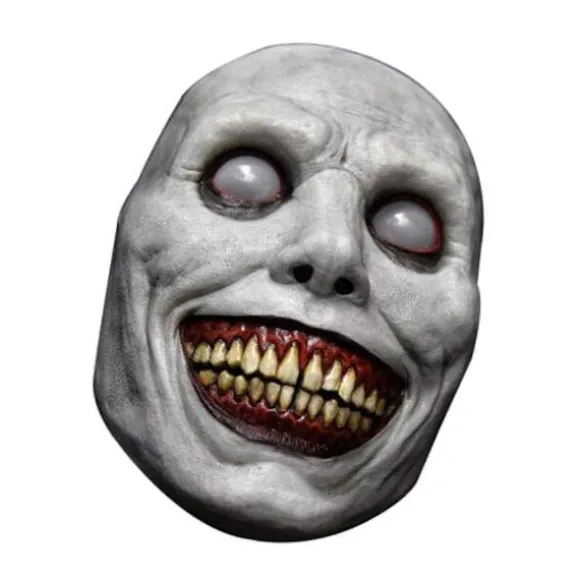 Halloween Zombie Maske Smilende Dæmoner Den Onde Cosplay Rekvisit Skræmmende Maske Realistisk Maskerade Maske Spøgelse Skræmmende Maske (LGL) white