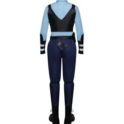 Halloween Zootopia Judy Hopps Kanin Politi Betjent Cosplay Kostume Sæt til Kvinder Piger A 150