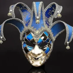 Halloween-festmaske, Venedig Karnevalsmaske, Jule Cosplay Maske BLUE