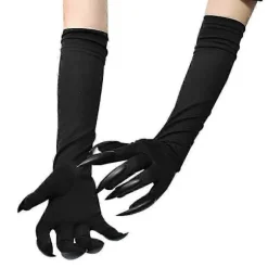 Halloweenhandsker til teenagere og voksne med lange negle Cosplay Kostume Kløer Potehandsker Spidse Fingernegle Albuelange Sjove Spøgelsesagtige Bisarre Handsker | Fyndiq