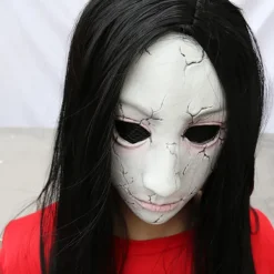 Halloween-maske til mænd, rædselsspøgelseshus, rumflugt, skelet, kvindeligt spøgelse, zombie, ulækker, skræmmende grimasse, hovedbeskyttelse_tfrf