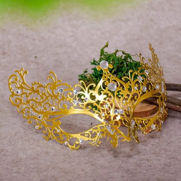 Halloween-pynt, blonder i blonder, maskerade masker, blonder