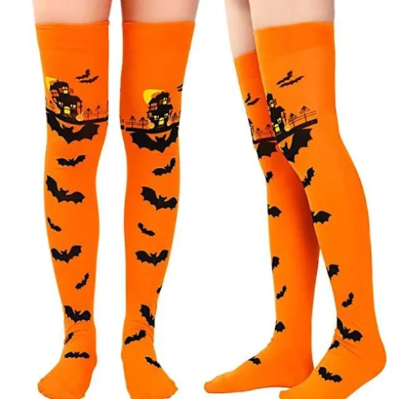 Halloweenstrømper Flagermusstrømper D D D