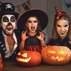 Halloween-Tænder Gløder i Mørket Fangtænder Klæd Dig Ud Foregiv