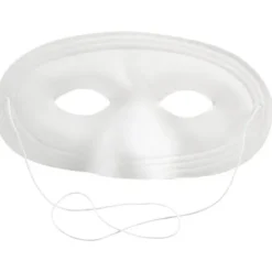 Halvansigtmaske - Ikke specificeret - 10 x 17,5 cm - Fløjlsoverflade - Elastikker inkluderet