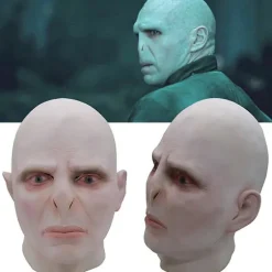Harry Potter Lord Voldemort Cosplay Latex Hovedmaske Halloween Horror Skaldet Prop Ansigtsmaske Hovedbeklædning Karneval Fest Fancy Dress Up Prop -a Voldemort | Fyndiq