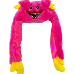 Hat med ører der bevæger sig, hoppende hat, sjov plys hat, kostume