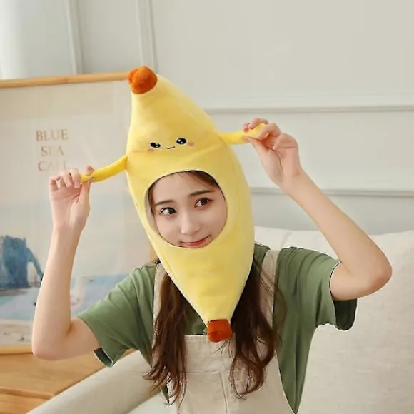 Hat Party Banan Plys Kostume Sjov Nyhed Frugt Cosplay Hatte Hovedbeklædning Kasket Børn Skør Dag Hovedbeklædning Klæd Dig Ud Tropisk Rollespil Ny2023 | Fyndiq