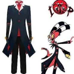 Hazbin Hotel Halloween Karneval Kostume Helluva Boss Blitzo Cosplay Kostume (S)