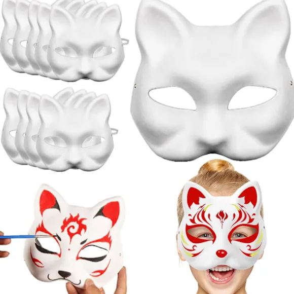 /Hc/10-pak - DIY Kattemaske / Therian Maske