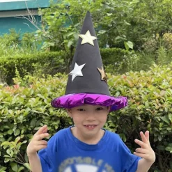 Heksehat Halloween Påske Party Heksehatte Maskerade Troldmandshat Rekvisitter Kasket