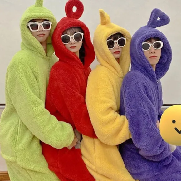 Heldragt Pyjamas Dame Hjemmetøj Herre Og Dame Fortykket Koral Fleece L