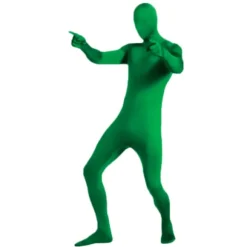 Heldragt til mænd kvinder Halloween Karneval Cosplay Kostume Hudtæt Jumpsuit Spandex Body Suit Grøn Green 190CM