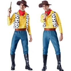 Herr Toy Story Woody Voksen Maskerade Fest Cowboy Kostume Cosplay Tøj[JSR] XL
