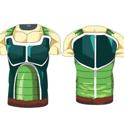 Herre Dragon Ball Bardock T-shirt Halloween Cosplay kostume dagligt M
