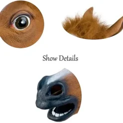 Hestehoved Maske Cosplay Kostume Fest Sjov Og Sjov Halloween Hestehoved Maske Hovedbeklædning Lnu Ma Jun