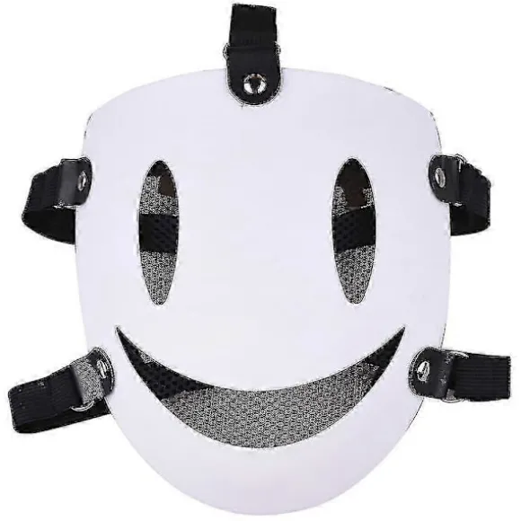High-rise Invasion Sniper Cosplay Maske Anime Tenkuu Shinpan Yuka Makoto Hvidt Smil Maske Til Halloween Fest