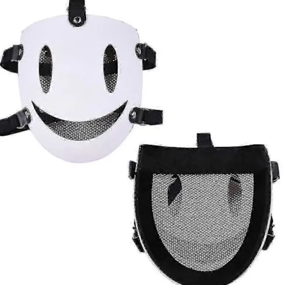 High-rise Invasion Sniper Cosplay Maske Anime Tenkuu Shinpan Yuka Makoto Hvidt Smil Maske Til Halloween Fest