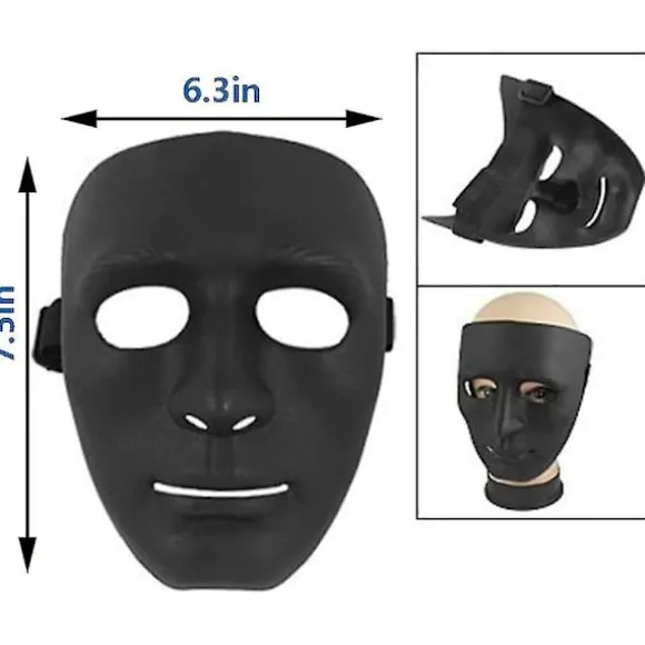 Hiphop-dansemaske Cosplay-maske til Halloween-maskeradefest