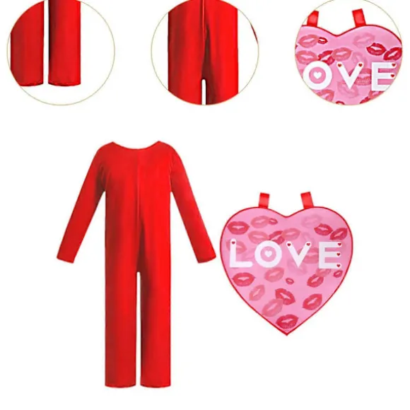 Hjerte Kostume Valentinsdag Kostume til Fest Jubilæum Festival Performance-lingling} XL