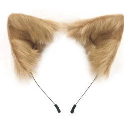 Håndlavet Fluffy Faux Fur Ræv Katteører Hårbøjle Dyreører Hår Bøjle