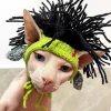 Håndlavet Strikket Kæledyrshat, Sød Katte- og Hundehovedbeklædning, 10 Tegneseriestile, Universal til Katte og Hunde - Størrelse M