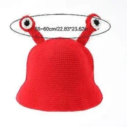 Håndvævet hue, strikket tegneserie-beanie, teenager-beret-hat, nyhedshovedbeklædning, sød nyhedshovedbeklædning, Halloween-fotorekvisitter Sort (Sort) | Fyndiq