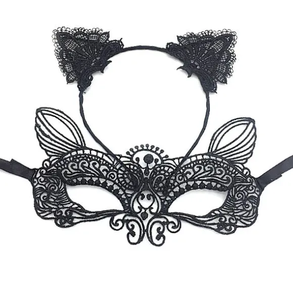(Hoops + elvere) Blonde Kvinde Ulvemaske (Maske A)