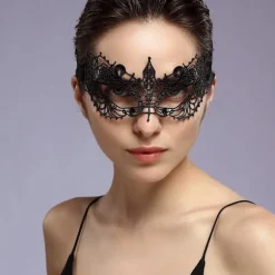 (Hoops + elvere) Blonde Kvinde Ulvemaske (Maske A)