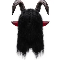 Horror Halloween Maske Djævel Antilope Latex Maske Anonym Maske Cosplay Hovedbeklædning Rekvisitter Halloween Fest Maskerade Tilbehør