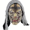 Horror Heksemaske Halloween Terror Latex Maske Skræmmende Cosplay Kostume Rekvisitter Fancy Dress Tilbehør