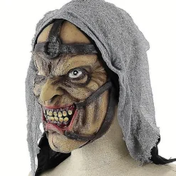 Horror Heksemaske Halloween Terror Latex Maske Skræmmende Cosplay Kostume Rekvisitter Fancy Dress Tilbehør