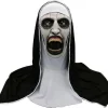 Horror Maske Kostume Valak Halloween Skræmmende Masker Med Hovedtørklæde