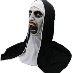Horror Maske Kostume Valak Halloween Skræmmende Masker Med Hovedtørklæde