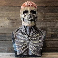 Horror Skelet Latexmaske 3D Realistisk Fuld Hovedkranium