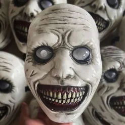 Horror The Exorcist Smilende Ansigt Dæmon Maske Cosplay Ond Krybende ONESIZE