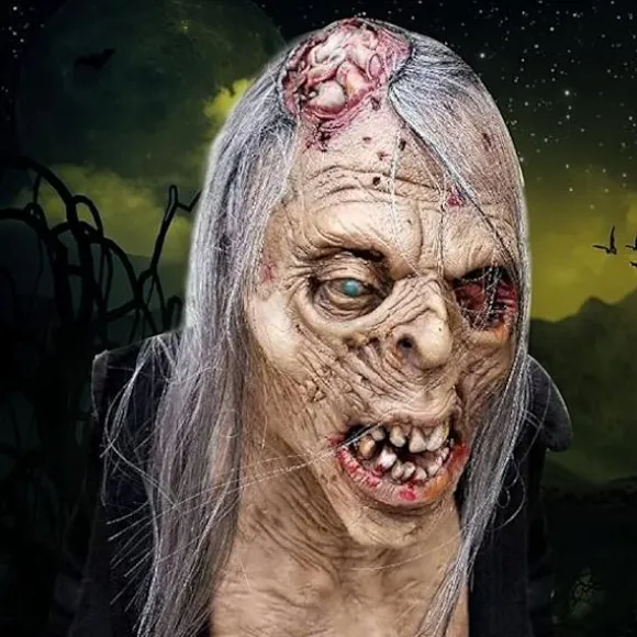 Horror The Walking Dead Zombie Maske Uhyggelig Halloween Kostume Horror Blodig Voksen Halloween Dekoration Rekvisitter