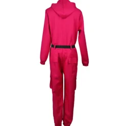 Hot Børn Unisex Squid Game 2 Kostume Cosplay Jumpsuit + Squid Game Maske Halloween Outfit Gaver Party 10-12 år firkant 10-12år 10-12years square