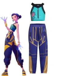 Hot Halloween Demon Slayer Cosplay Kostume | K-Demon Slayer Mira Zoi Rumy Anime Outfit Familie Par Cosplay Rumi (jakke + foring + shorts) Rumi (jacket + lining + shorts) 130 | Fyndiq