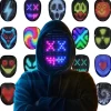 Hot LED Maske Halloween kostume til børn og voksne, ansigts transformerende maske med lys og gestuskontrol, sejt legetøj