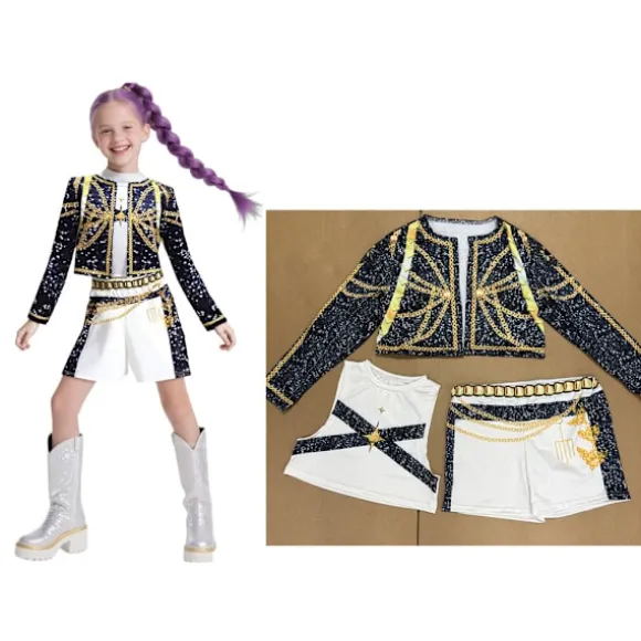 Hot tilbud til lav pris! 2025 Demon Hunter K-Pop Kostume | Halloween Outfit Kvinder Børn Cosplay Ankelring-Glad Ankelring-FA- Ankelring 140cm Ankle Ring | Fyndiq
