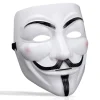 Hot tilbud til lav pris! V for Vendetta-maske, Anonymous Guy Fawkes Halloween-maske - Hacker-maske-Glad