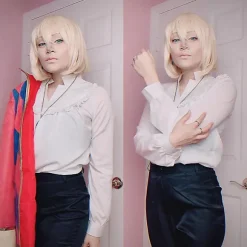 Howl Kostume Paryk Anime Howl's Moving Castle Cosplay Kostumer Paryk Jakke Halskæde Halloween Kostumer til Kvinder Mænd Style 3 Style 3 XXL