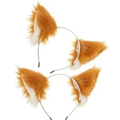 Hårbøjler Piger Sød Hårbøjle Til Cosplay Fest Ræveører Form Plys Materiale 2 stk (LGL) Assorted Color 24.00X18.00X6.00CM